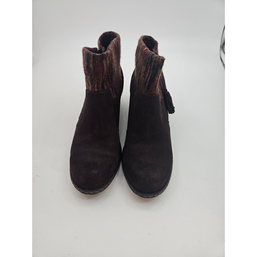 B.O.C. Born Concept Ankle Boots Brown Suede Upper. Women's Size 8.5M